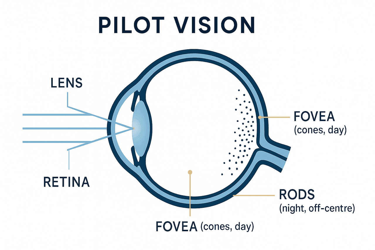 ดวงตากับการมองเห็น รายละเอียดชัดที่สุดที่ fovea แต่กลางคืนกลับมืดบอด